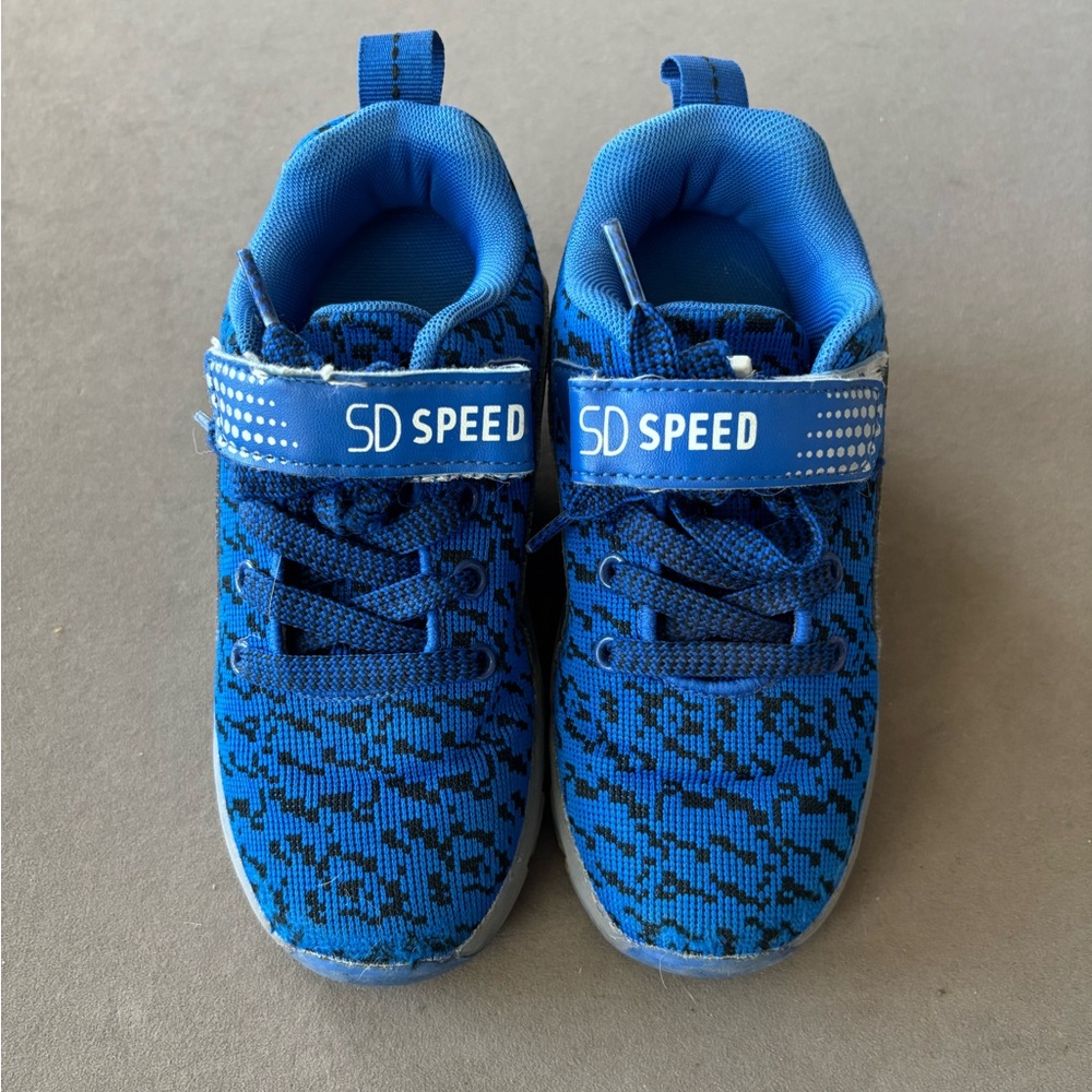 Kids Blue Patterned Heelys Sneakers
